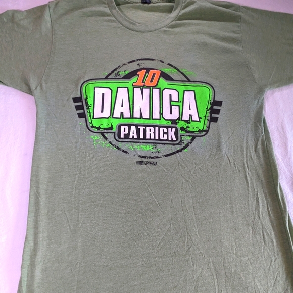 Danica Patrick #10 Go Daddy Nascar Tee  Medium - Picture 1 of 10